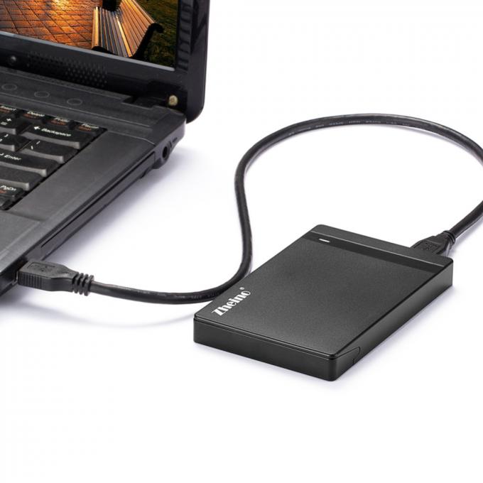 2.5'' SATA External Hard Disk Drive High Speed Black CE 127 * 80 * 15mm