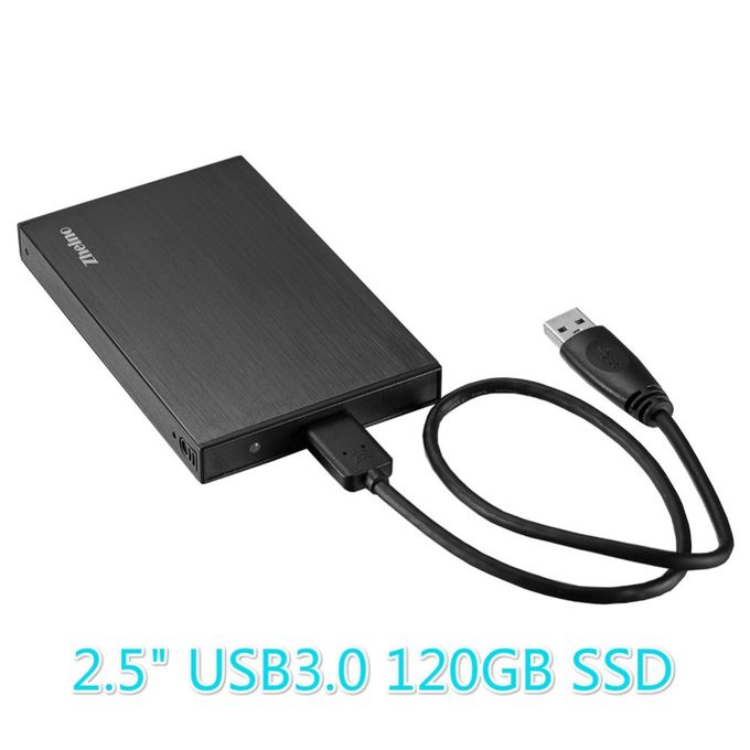 Aluminum External Hard Disk Drive SSD with 2.5 SATA 30GB 60GB